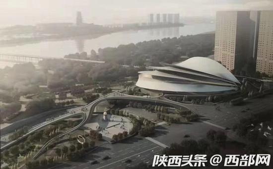 陜西省九藝節(jié)主會(huì)場(chǎng)寶雞大劇院開建 明年6月底將竣工