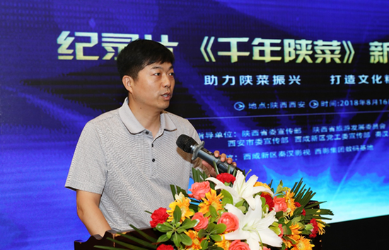 (秦汉新城开发建设集团副总经理、秦汉影视总经理段鹏飞)