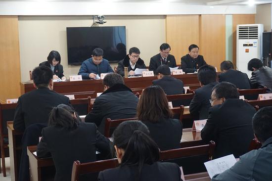 永寿法院贯彻传达全县脱贫摘帽暨乡村振兴誓师