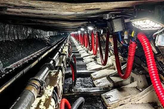 图为大柳塔煤矿高级智能化综采工作面