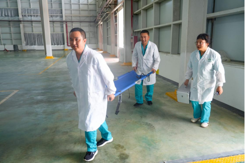 防汛应急演练现场