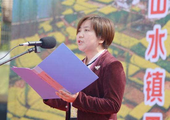 镇巴县常委、宣传部长王孝琴致辞