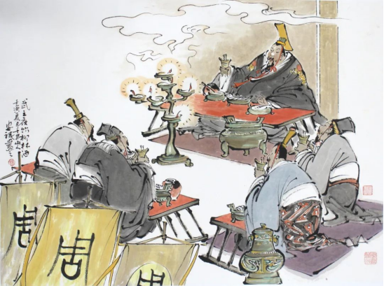 武王夜饮