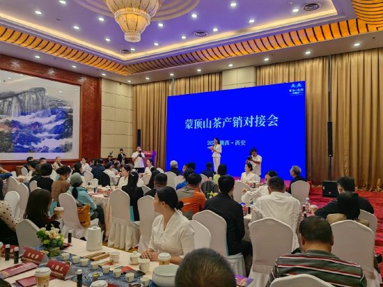 （图为蒙顶山茶产销对接会活动现场）