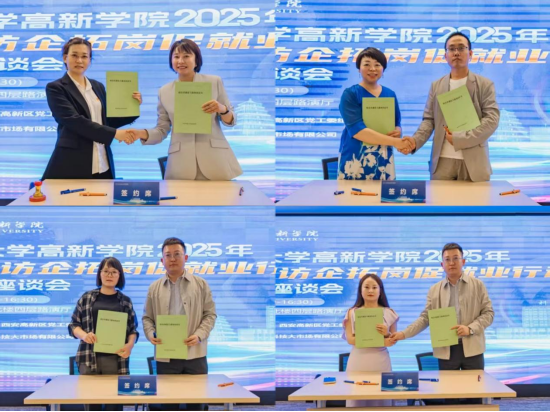 “院长书记访企拓岗促就业行动暨校企对接座谈会”校企签约仪式