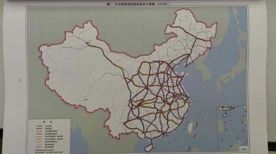 新华社披露的中国十三五铁路规划图