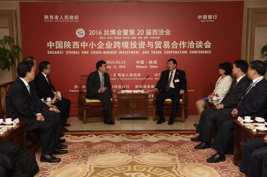 田国立董事长与娄勤俭书记会晤