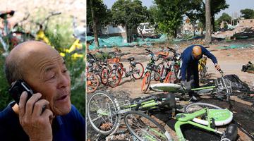 大爷辞工作满城跑义务拯救共享单车