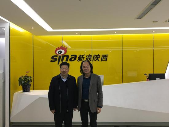 陕西省工商局局长王吉德一行赴新浪陕西调研