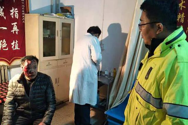 韩城交警执勤途中偶遇伤员 积极救助获群众点赞