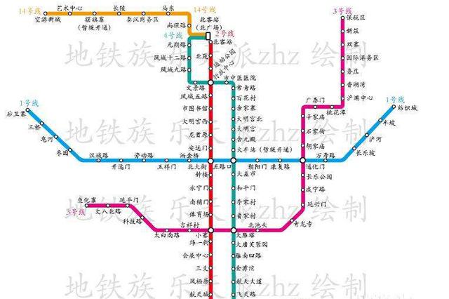 西安地铁最新换乘攻略 在三站换乘需要这样“走”