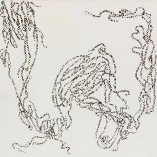 《暗香涌动》系列二 线香、火、宣纸 25X25cm (单幅) 2022年