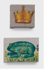 青蛙王子 　　布面油画 　　12 x 13 cm（上）、13 x 19 cm（下） 　　2026