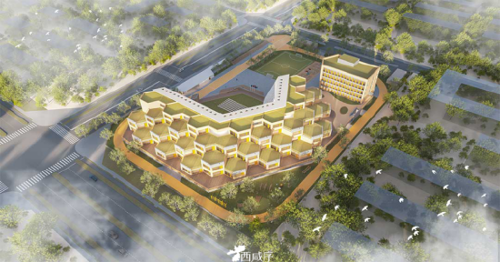 （沣东新城科创第一小学效果图）