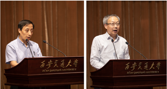 报告会由管理学院党委书记马晓彬和院长冯耕中共同主持。