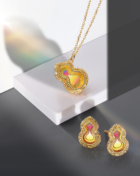 Goldstyle“炫彩葫芦”足金套装