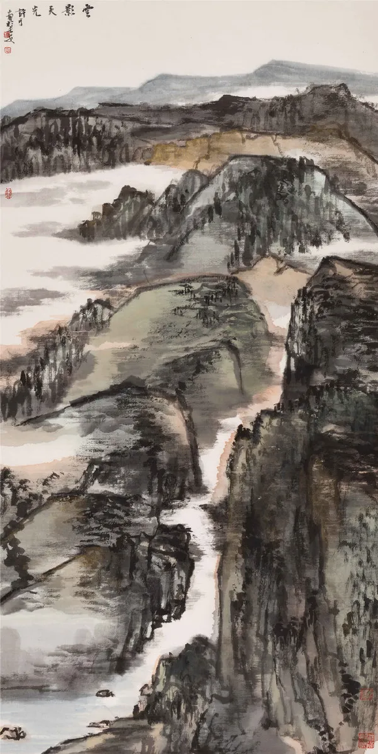 许可 《云影天光》69cm×38cm