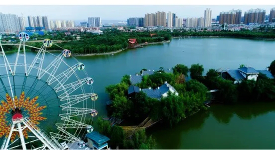 未央湖实景航拍
