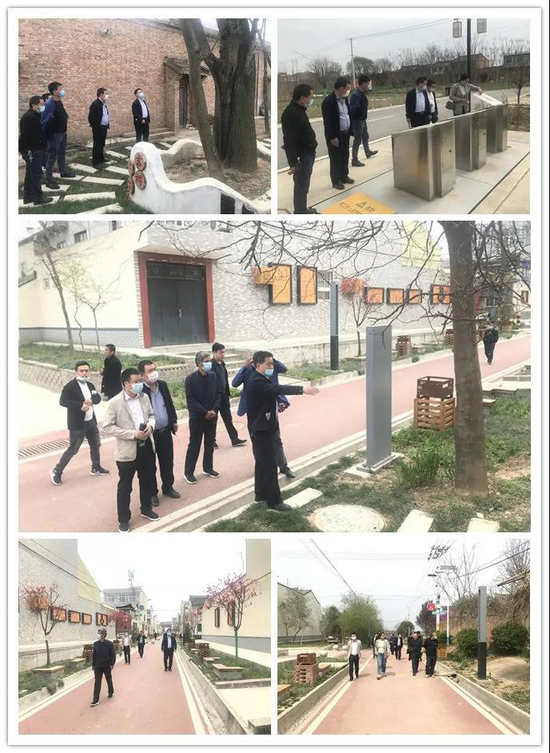 (考察团成员到崔西沟参观学习)