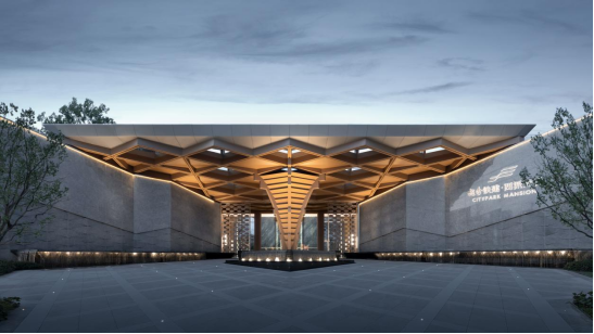 越秀铁建·西派天悦 永恒之树 实拍合成图