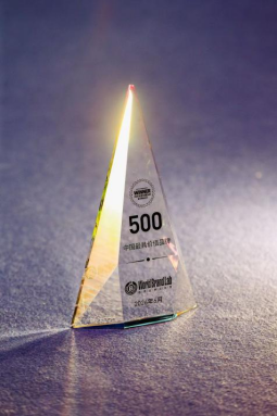 《中国500最具价值品牌》奖杯