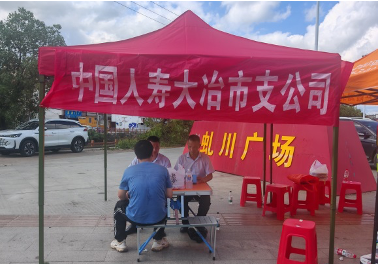 中国人寿湖北大冶临时理赔点