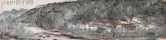 许可 《百年制茶青楼》138cm×34cm