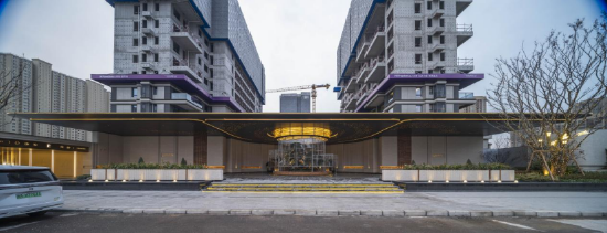 招商林屿缦岛示范区入口实拍图