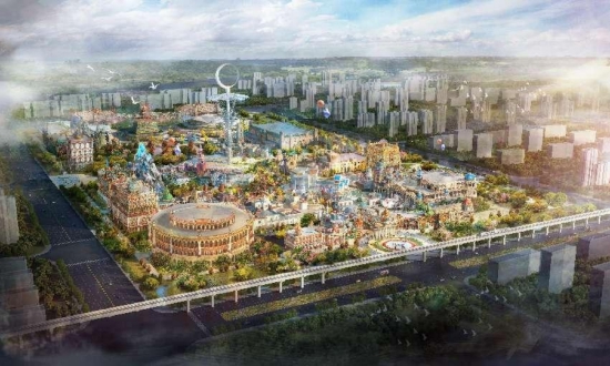 丝路欢乐世界鸟瞰效果图