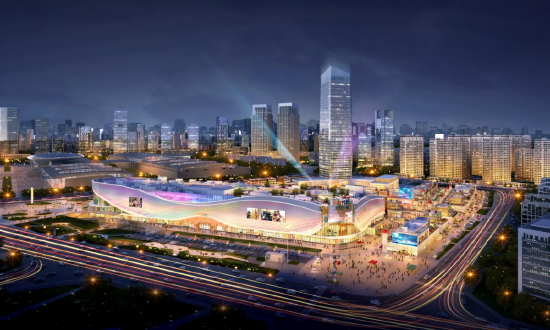 乌鲁木齐会展吾悦广场外部效果图