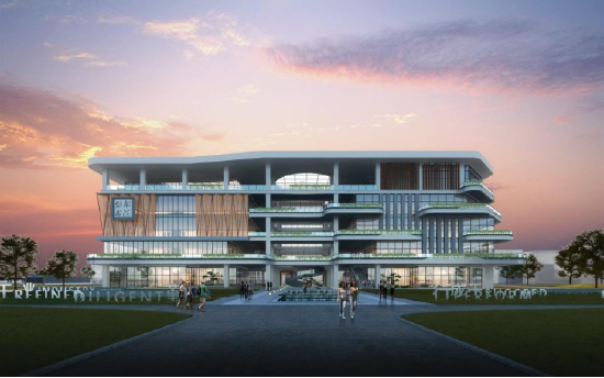 宝鸡中北职业学院郅粼书院(图书馆)外景图-1