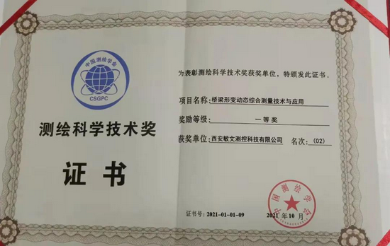  获奖证书
