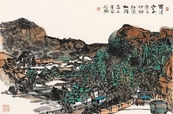 《乐清山》68X45cm
