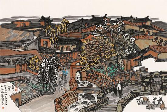《处处人家》68x45cm