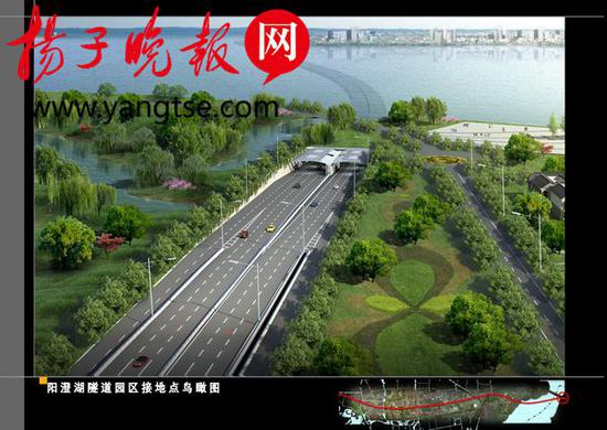 阳澄湖隧道效果图