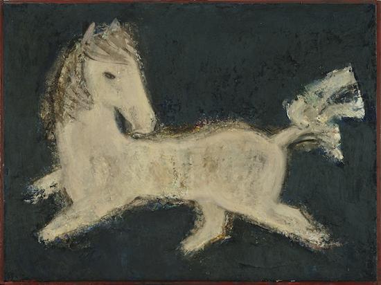 夜 砂金 油画 2012年