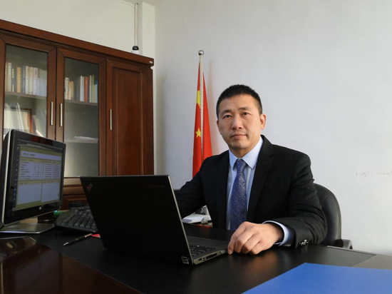 (图为常德纺机党委书记、总经理陈鹏)