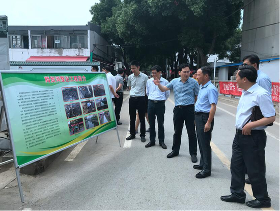 区人大常委会领导一行赴城南街道视察黑臭水体整治工作
