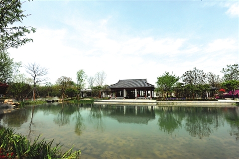 小筑春深一景