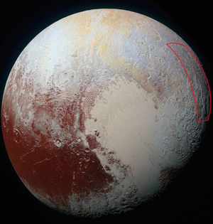 冥王星现巨型蜘蛛地貌:腿长580km 冥王星现巨型蜘蛛地貌:腿长580km