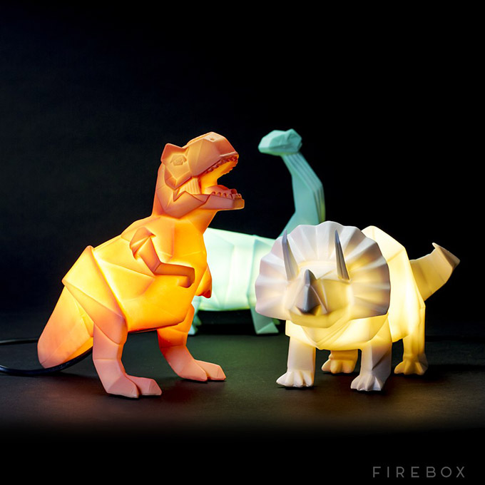 仿折纸风格恐龙灯让你的家里充满童趣