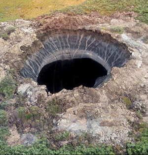 西伯利亚巨大坑洞成因:甲烷释放