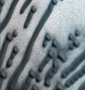 火星上的摩斯密码？北极线形沙丘