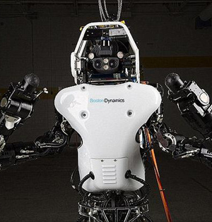 妹子森林遛狗巧遇类人机器人测试