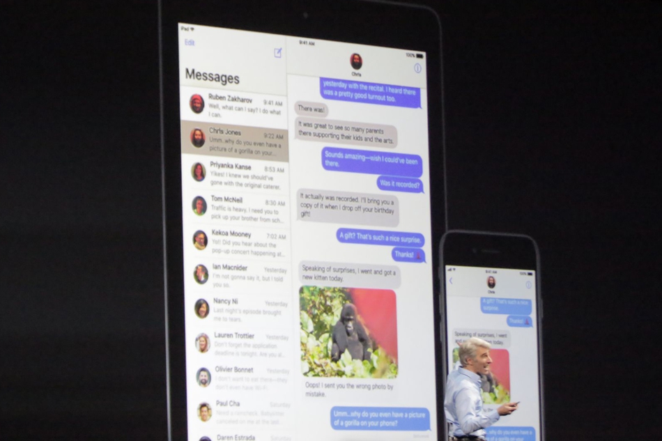 iMessage接入了更多第三方接口，不过最显著的升级就是支持消息撤回了。