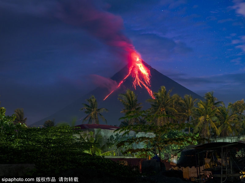 菲律宾火山爆发2018图片