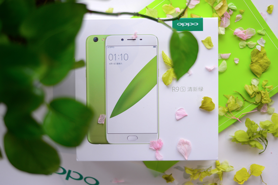 oppo r9s清新绿图集