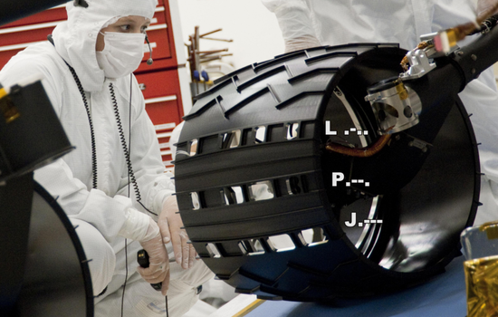 好奇号车轮里的摩斯密码 | NASA/JPL-Caltech