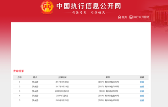 来源:中国执行信息公开网