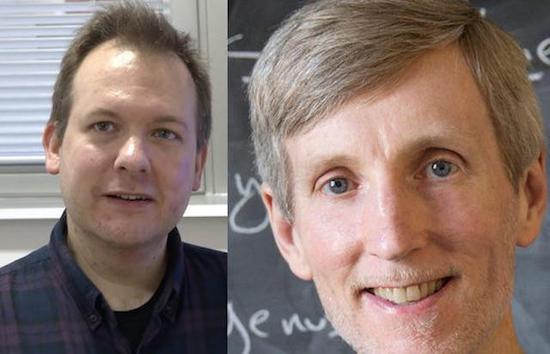  ▲Andrew Booker （左）是布里斯托大学数学教授，Andrew Sutherland（右）是麻省理工学院数学系首席研究科学家
